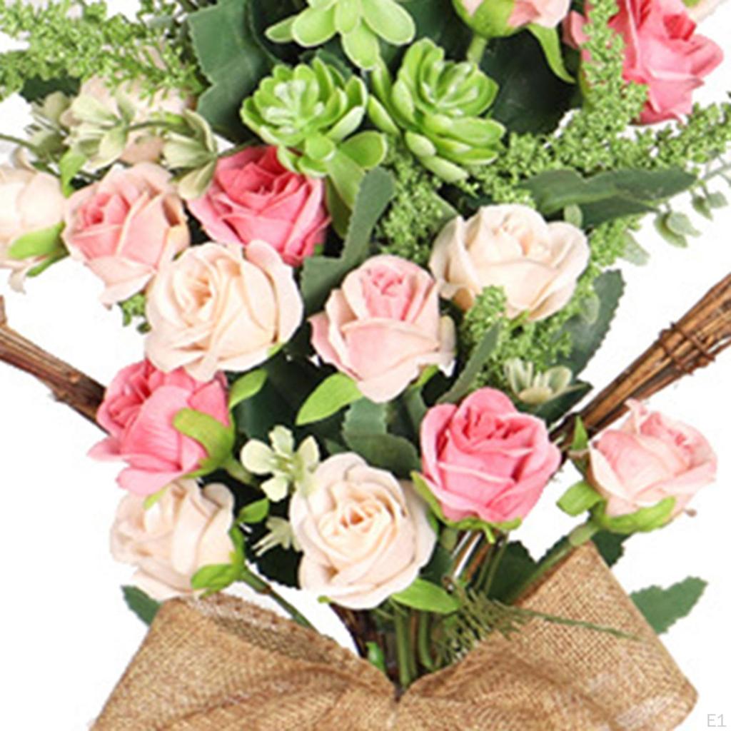 Věnec ke Dni matek ve tvaru srdce, dekorace pro matky, girlanda, umělá nástěnná