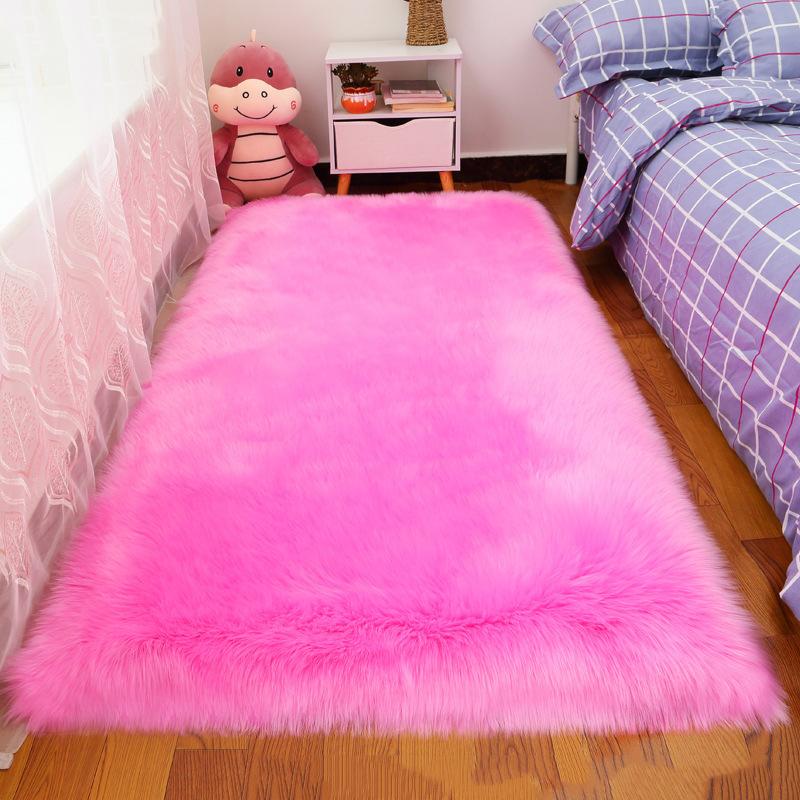 Faux Fur Carpet for Living Room Soft Imitation Sheepskin Rugs Bedside Floor Cushion Plush Fluffy Artificial Wool Mat Home Decor