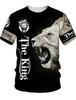2023 New Men's Gender-Neutral T-Shirt 3D Printed Lion Round Neck Casual Short Sleeve Top Street Wea Men'st-Shirtoversizedt-Shirt