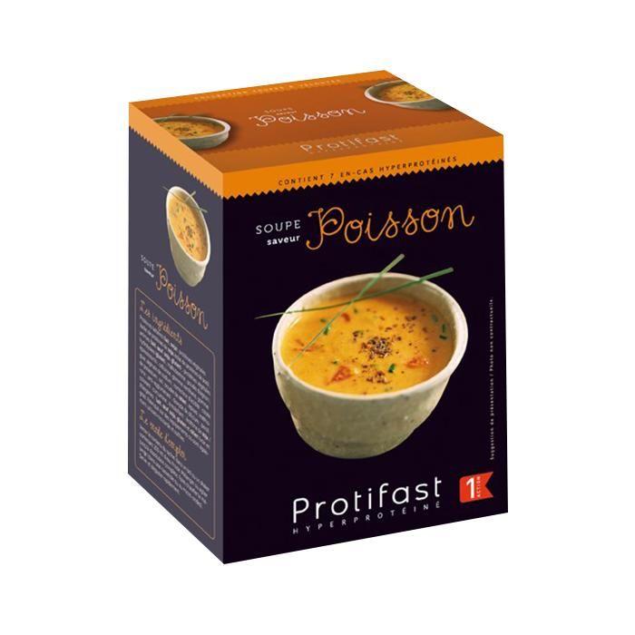 Protifast Soupe Hyperprotéinée Soupe de Poisson 7 sachets