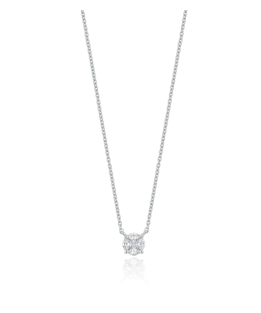 Lloyd Silver 925 Invisible Setting Necklace Llns61245S