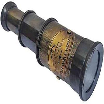 Oggetto da regalo nautico con telescopio in ottone