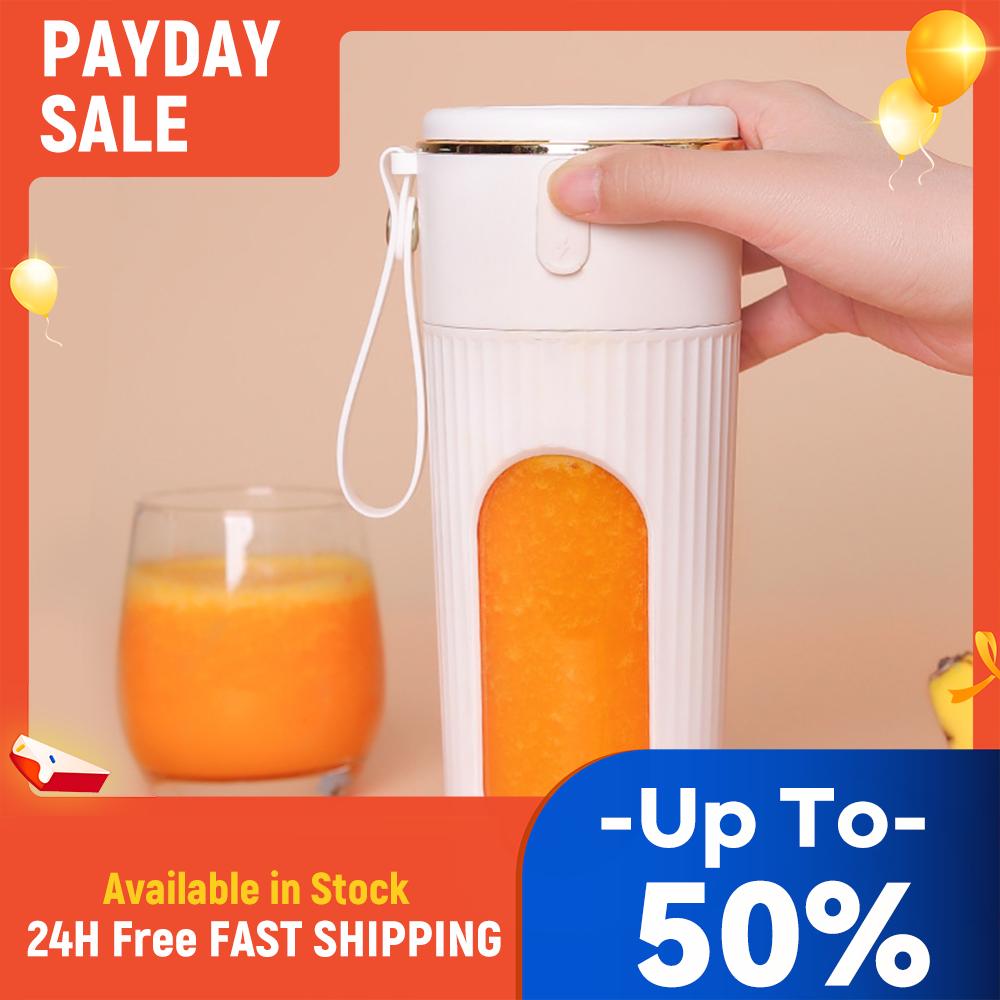 340ml Portable Juicer Juicer Bottle Rechargeable Electric Juicer Cup 1200mAh Mini Electric Juicer 14 Blades for Smoothies Shakes China Mainland