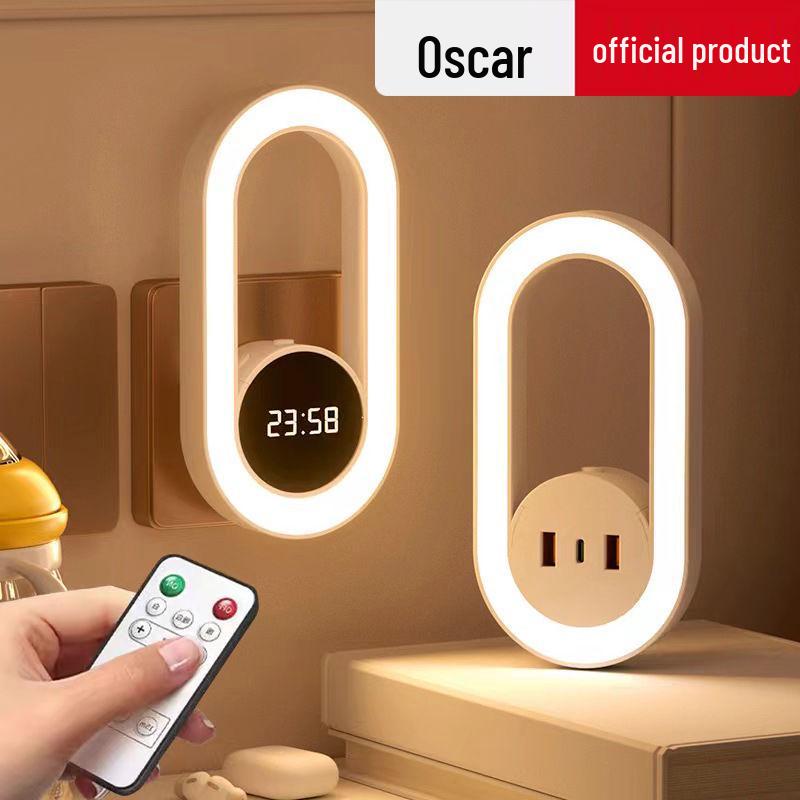 USB Bedside Lamp: Remote-Control Soft Night Light for Baby Feeding, Eye Protection, Energy-Saving, Multifunctional Sleep Aid