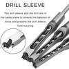 1/4” 5/16” 3/8” 1/2” 4PCS/Set Woodworking Square Drill Bit Wood Mortising Chisel Countersink Drill Bits Hole Saw Power Tool Kit