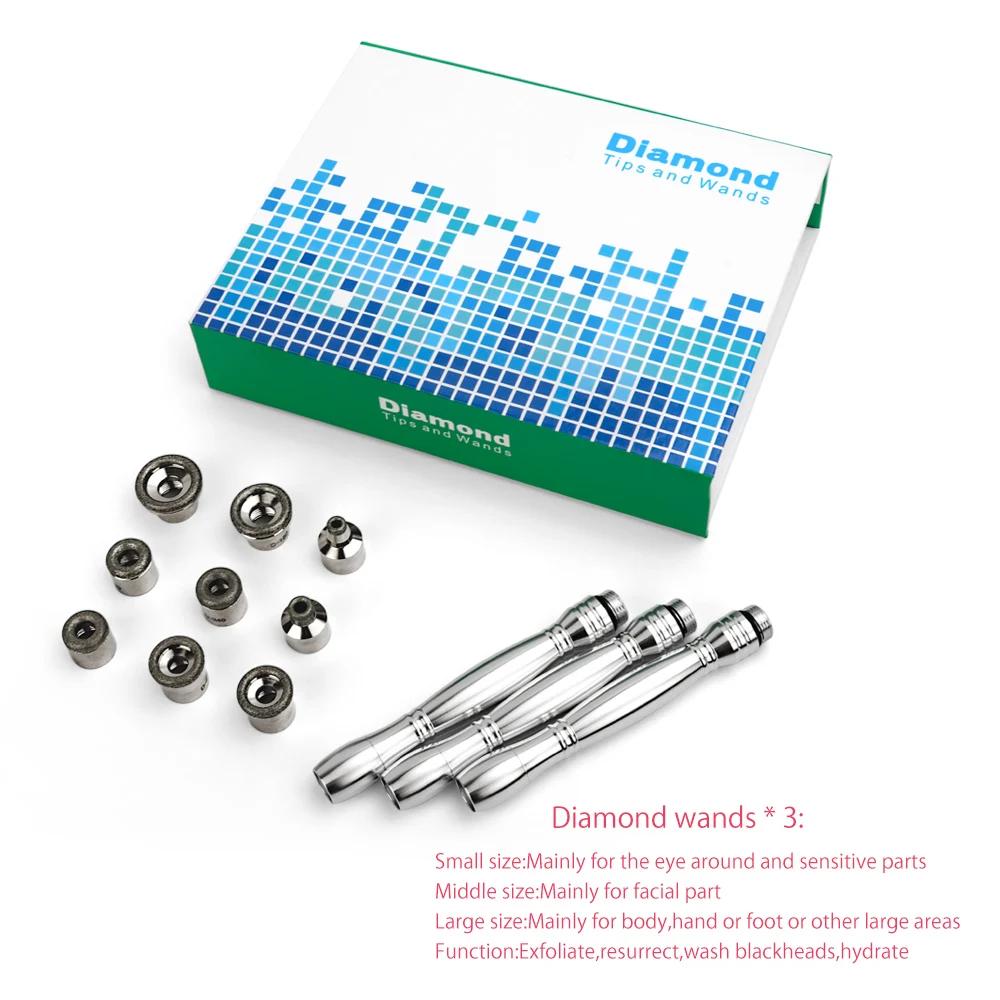 3 w 1 Urządzenie do mikrodermabrazji diamentowej Wysoka moc ssania Profesjonalna dermabrazja do użytku domowego Peeling twarzy Urządzenie do pielęgnacji skóry