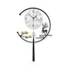 Stylish and Quiet Metal Wall Popular In the Battery Glass Wall Perfect for Decorating Wall Clock with Continuous Second Large Slim Cute and Simple