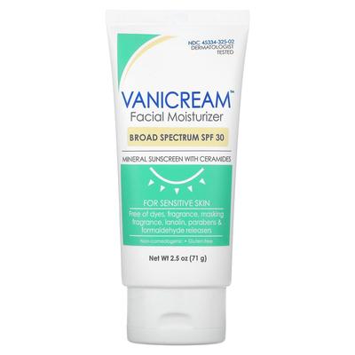 Facial Moisturizer, Mineral Sunscreen with Ceramides, Sensitive Skin, Spf 30, 71G(2.5Oz)