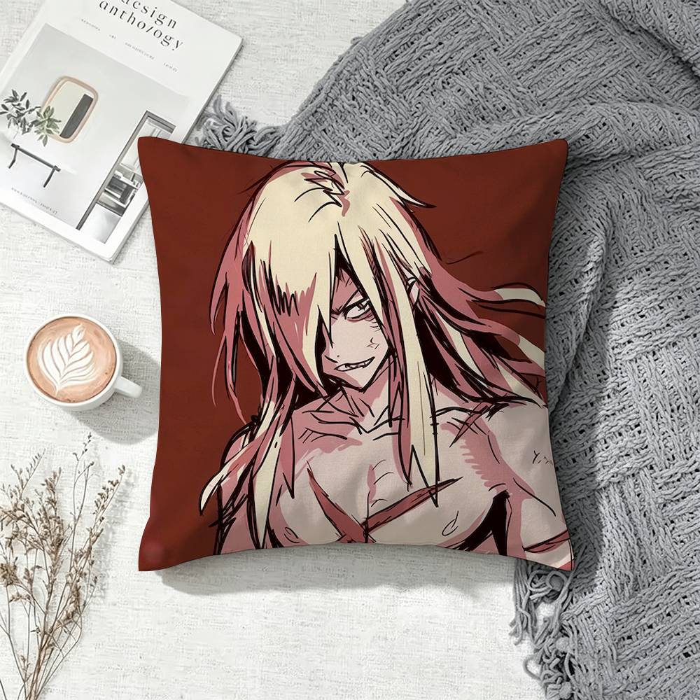 Popular Anime Gurren Lagann Double-Sided Printed Cushion Cover Bedroom Bedside Sofa Pillow Case
