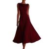 Rochie Maxi de Vară Sleeveless Stil European pentru Femei Subțiere