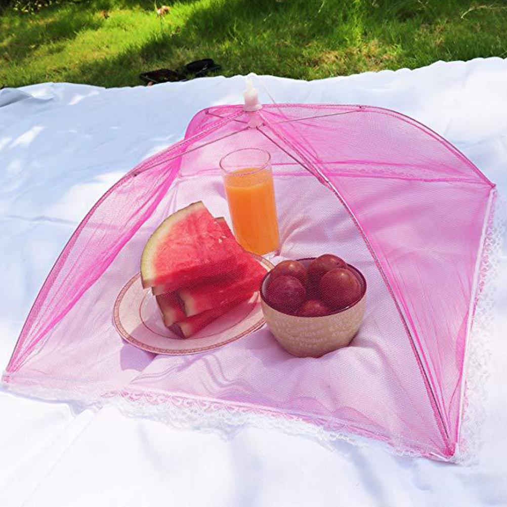Foldable Mesh Food Cover Folding Tent Dome Net Umbrella Picnic Food Cover