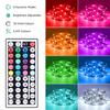 RGB LED Strip Lights 600LEDs 5050RGB Light Strip IP65 Waterproof LED Tape Light APP Control Adjustable Brightness Timing Function