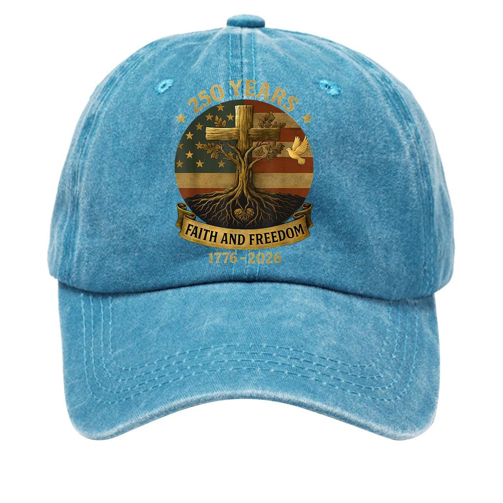 American Anniversary Commemorative Hat Printed Baseball Hat