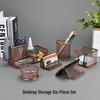 Iron Mesh Multifunctional Pen Holder - Creative Desktop Stationery Organizer for Office & Student Use