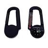 Portable Carabiner with Compasses & Thermometer Mountaineering Buckle Keys Hook
