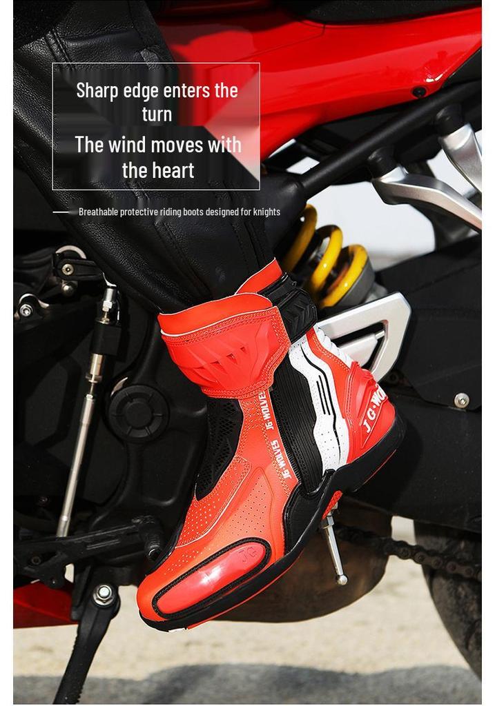 New Anti-Slip, Wear-Resistant Motorcycle & Mountain Bike Racing Boots