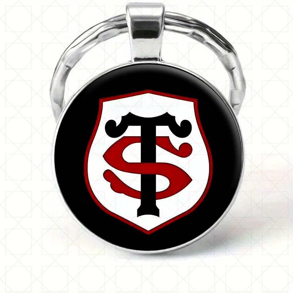 

1PC Stade Toulousain Vintage Design Keychain Durable DIY Decor Car Keyring Accessories Souvenir Gift for Men Woman