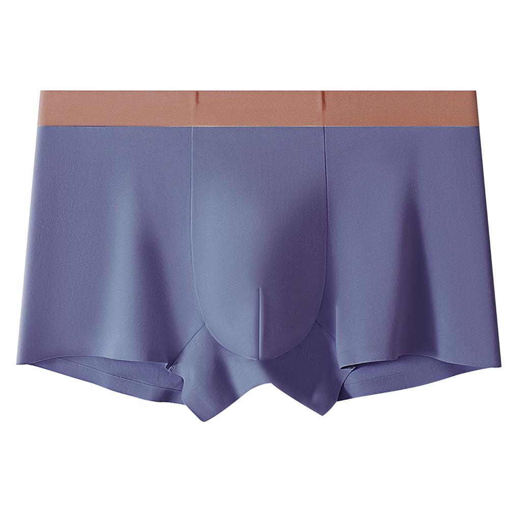 Men's Spring and Summer New High End Non Mark Comfortable Cotton Flat Angle Underwear