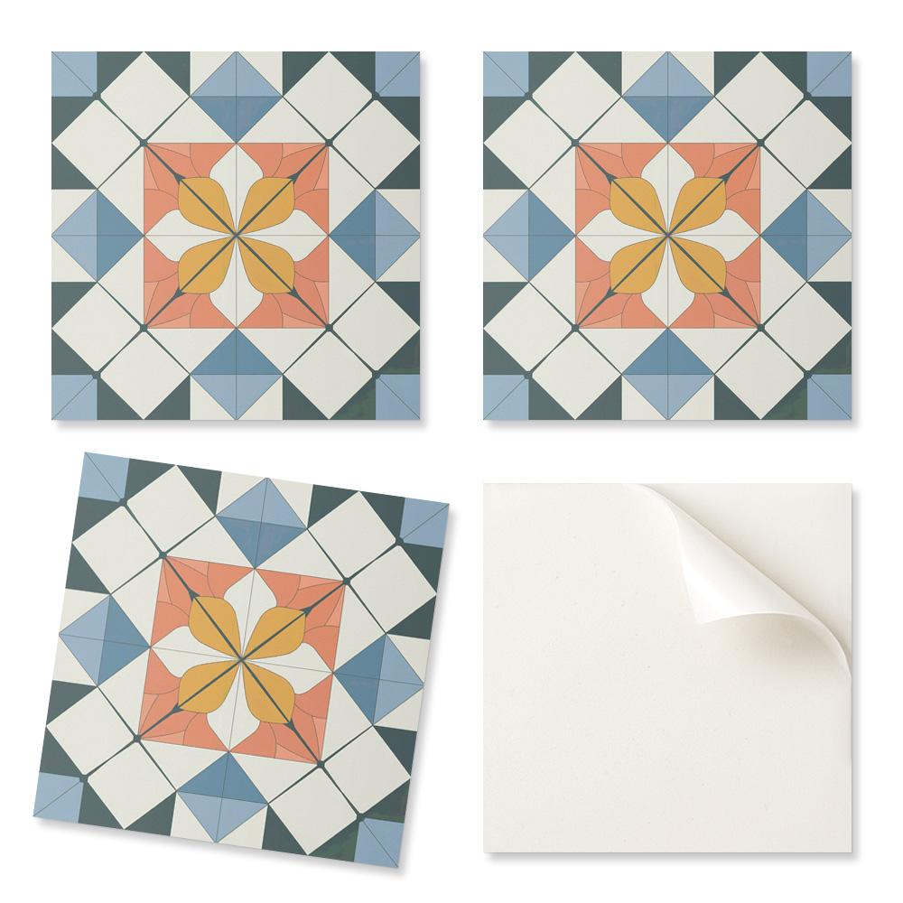 Samoprzylepne Kafelki Dekoracyjne Winylowe Do Domu Geometryczny Wzór Kwiatowy 20X20X20 Cm