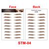 New Arrivals Water Transfer Girls Cosmetic Disposable Fake Temporary 4d Eye Brow Tattoo