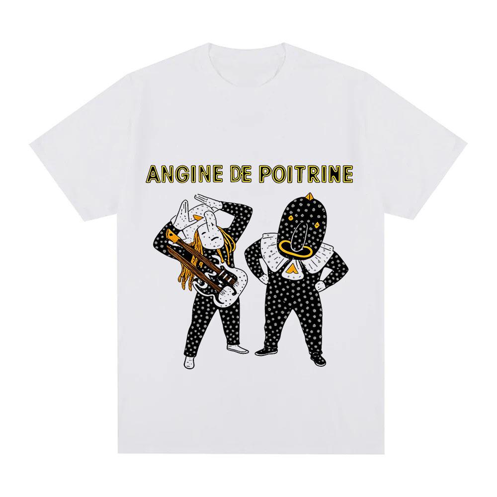 

Angine De Poitrine T-shirt 100% Cotton T Shirt Vol.ii Graphic Print Tees Aesthetic Women and Men Casual Fashion O-neck Tops Summer Tshirts XS белый