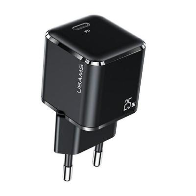 25W Wall Charger USAMS Super SI Power Delivery USB-C Black