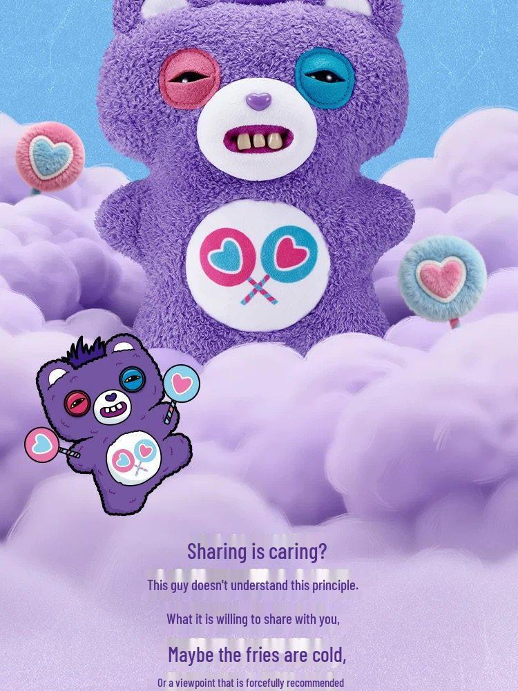 Fuggler Genuine Cute Monster Love Bear Series: Ugly-Cute Quirky Trendy Toy Figure Doll