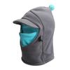 Children's hats Autumn and winter boys and girls scarf ear protection integrated middle and older children winter warm windproof cap cap