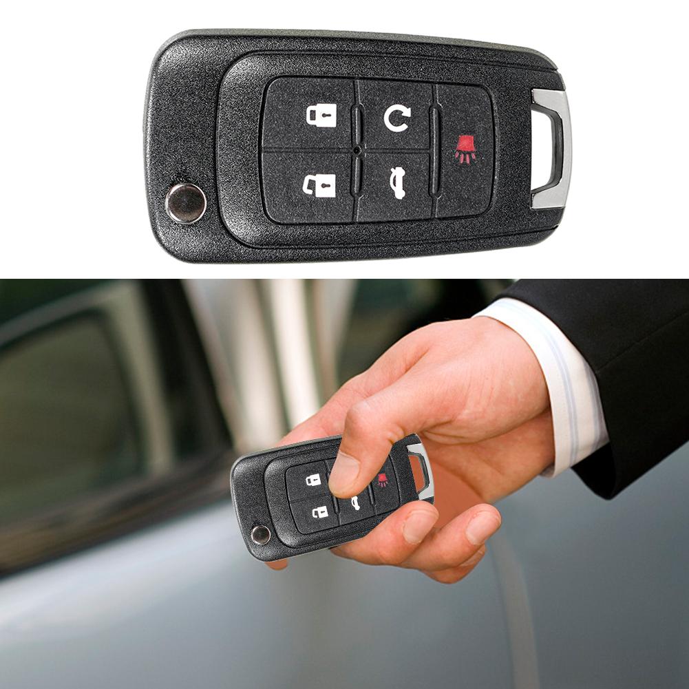 Étui porte-clés 2/3/4/5 boutons Boîtier de clé de voiture Coque de clé intelligente pour Chevrolet Camaro Malibu 2010-2016 pour Opel Astra Insignia Zafira