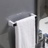 Punch Free Bathroom Towel Storage Rack Toilet Towel Storage Rack Wall-Mounted Bathroom Kitchen Hook