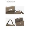 Niche 2025 New Kelly Bag Single Shoulder Premium Oblique Span Bag First Layer Cowhide Handbag Soft Leather Versatile Women's Bag