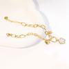 Cute, Fresh And Sweet, Diamond-Encrusted Flower Accessories, Bracelets, Fashionable Niche Personalized Jewelry, Color Retention And Versatility