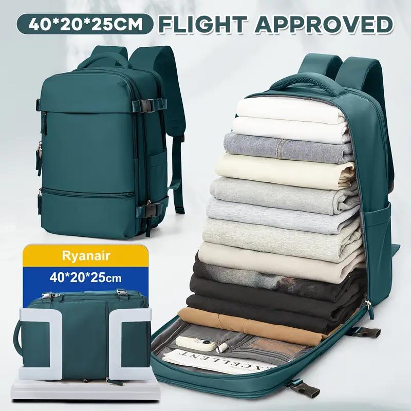 Ryanair Cabin Bags 40x20x25 Underseat Travel Backpack Cabin Bag Hand Luggage Carry On Backpacks Casual Daypack Shoes Compartment