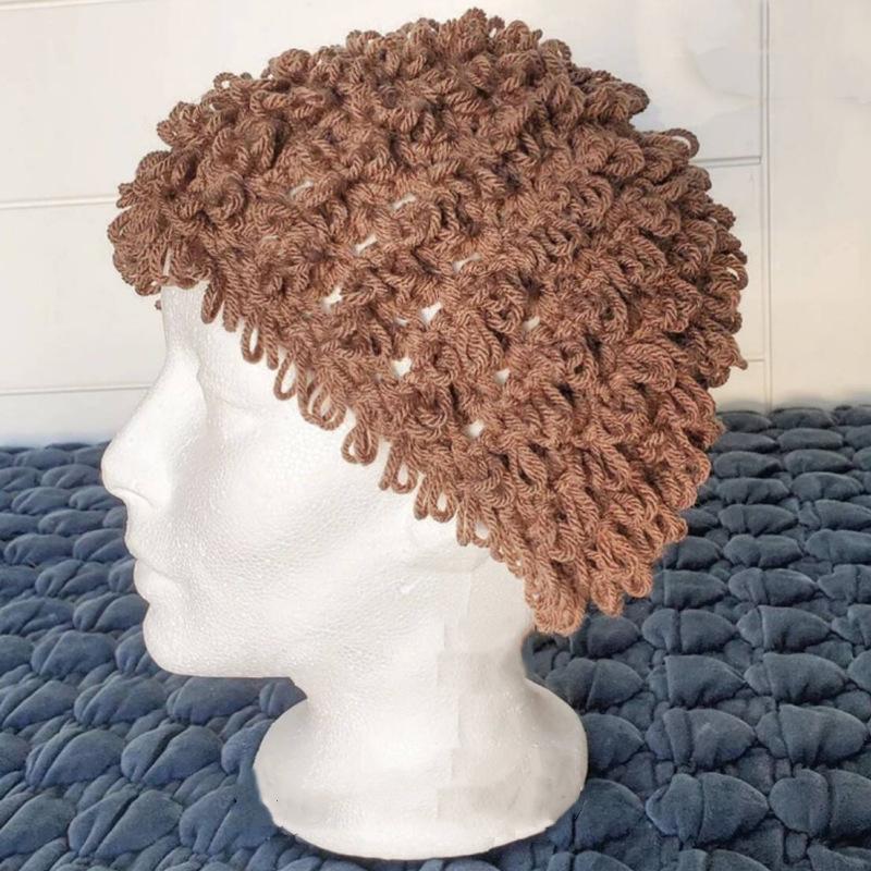 Purely Hand Knitted New Style Funny Horn Hat Party Mask Headgear