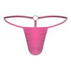 Per Uomo G-string Lucido Perizoma Vita Sottile Tasca Sporgente Anello a O Dorso a T Slip
