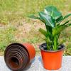 50 Pcs Plastic Nursery Pot Double Color Plant Seedling Holder Raising Nutrition Block Pot Gardening New