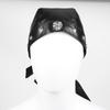 Biker Cap for Women PU Leather Adjustable Motorcycle Skull Cap with Snug Fit Stylish Biker Doo Rag Headwrap for Riding & Outdoor