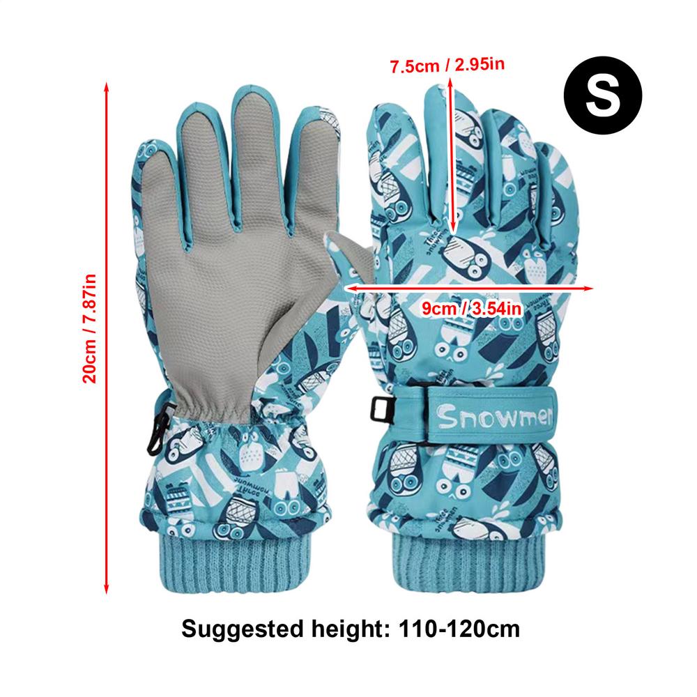 Kids Waterproof Gloves Insulated For Kids Children Skiing For Winter Running Cycling Skiing Outdoor Hiking Sports Travel