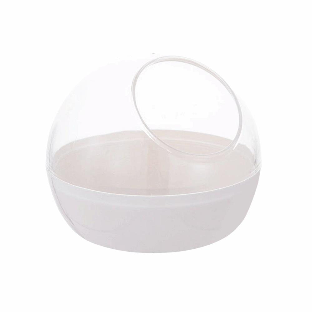 Creative Space Capsule Bird Nest Bite Resistant Spherical Bird Nest Hamster Bathtub  Bird Breeding Non-Hanging White