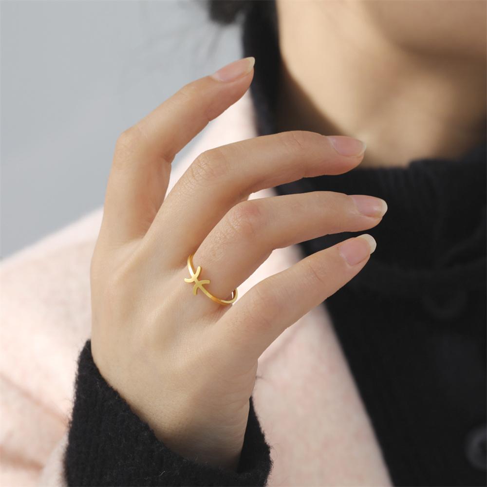EUEAVAN Africa Berbers Symbol Rings for Women Men Stainless Steel Amazigh Letter Ethnic Berber Open Adjustable Ring Jewelry Gift