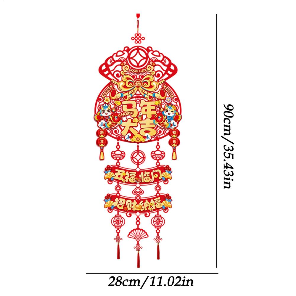 

Chinese New Year Decorations 2026 Door Sign Red Knot Spring Festival Decor for Home Room Entryway Wedding Birthday Party