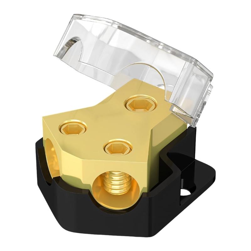 

0/2/4 Gauge in 4/8/10 Gauge Out Distribution Block Ground Wire Splitter For Car Stereo And Amplifier Installation 1