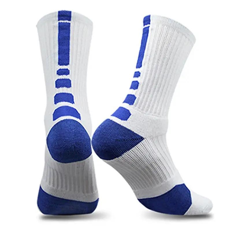 1Pair Basketball Socks Actual Combat Training Sport Socks Men Thick Towel Bottom Mid Tube Socks For Men