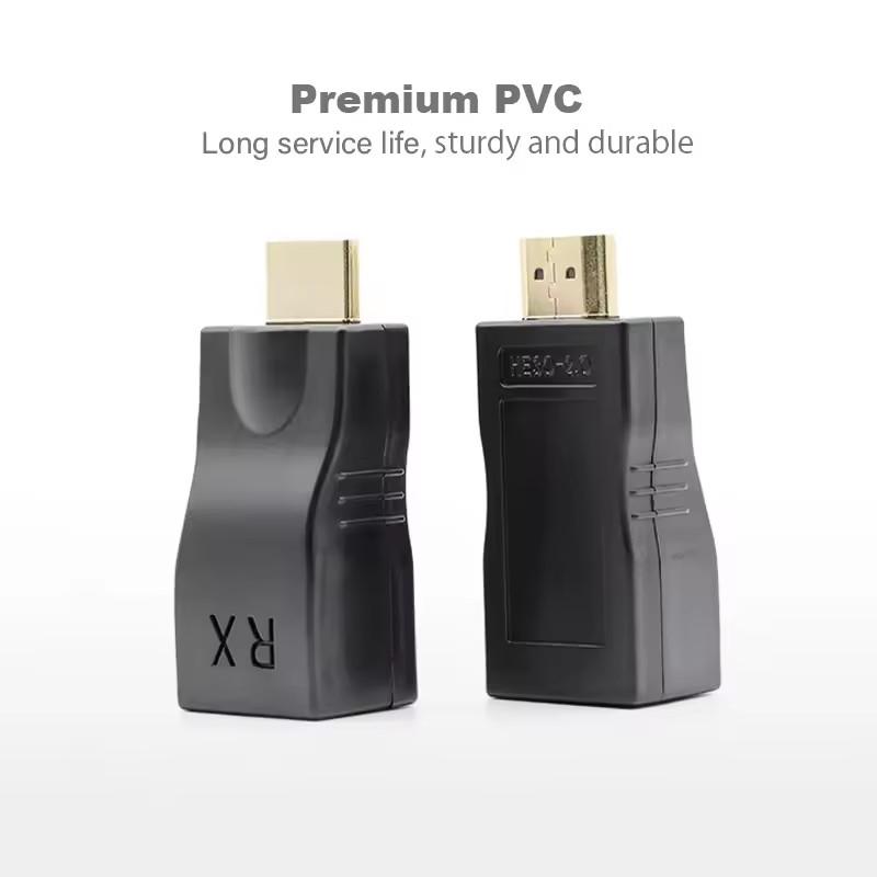 4K HDMI-kompatibler Extender RJ45-Ports Bis zu 30m Über CAT6 5E Netzwerk Ethernet LAN TX RX Adapterkabel HDTV zu RJ45 für DVD PS4