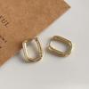 925 Silver Circle Hoop Earrings for Women Fashion Luxury Crystal Zirconia Earrings Party Wedding Versatile Jewelry