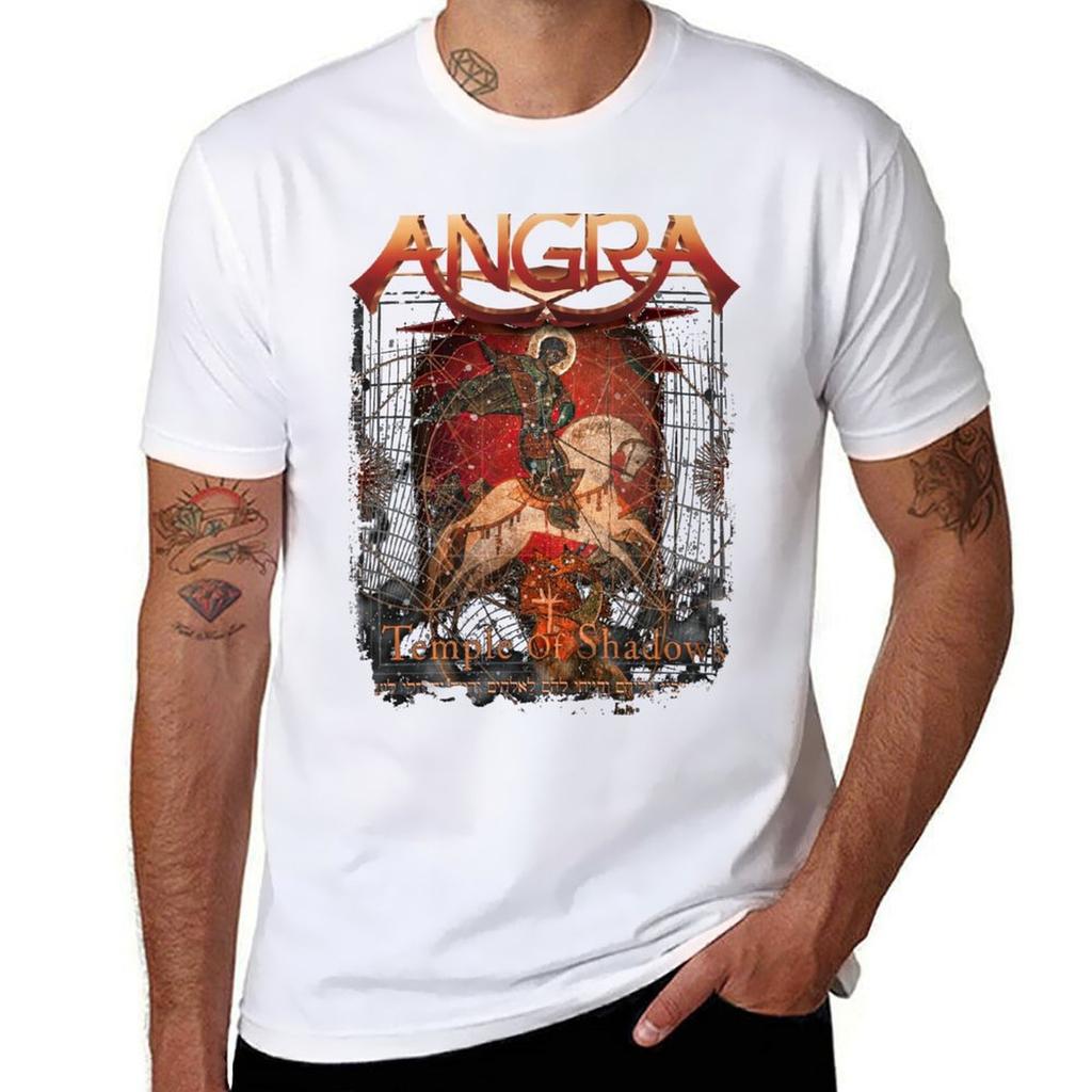 T-shirt Angra Temple Of Shadows Base Liscio Manica Corta Girocollo