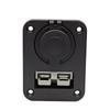 New Boat Truck 50A Plug Cigarette Lighter Socket Charger Flush Mount Recessed Plate