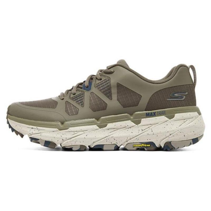 Skechers MAX CUSHIONING PREMIER TRAIL Men Waterproof Outdoor Running Shoes Brown 220592C-NTBR 39.5