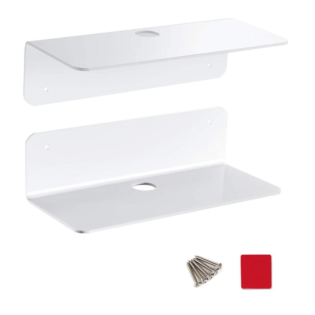 Стойка-органайзер для колонок, акриловая настенная стойка для демонстрации, держатель для полки, самоклеящаяся белый