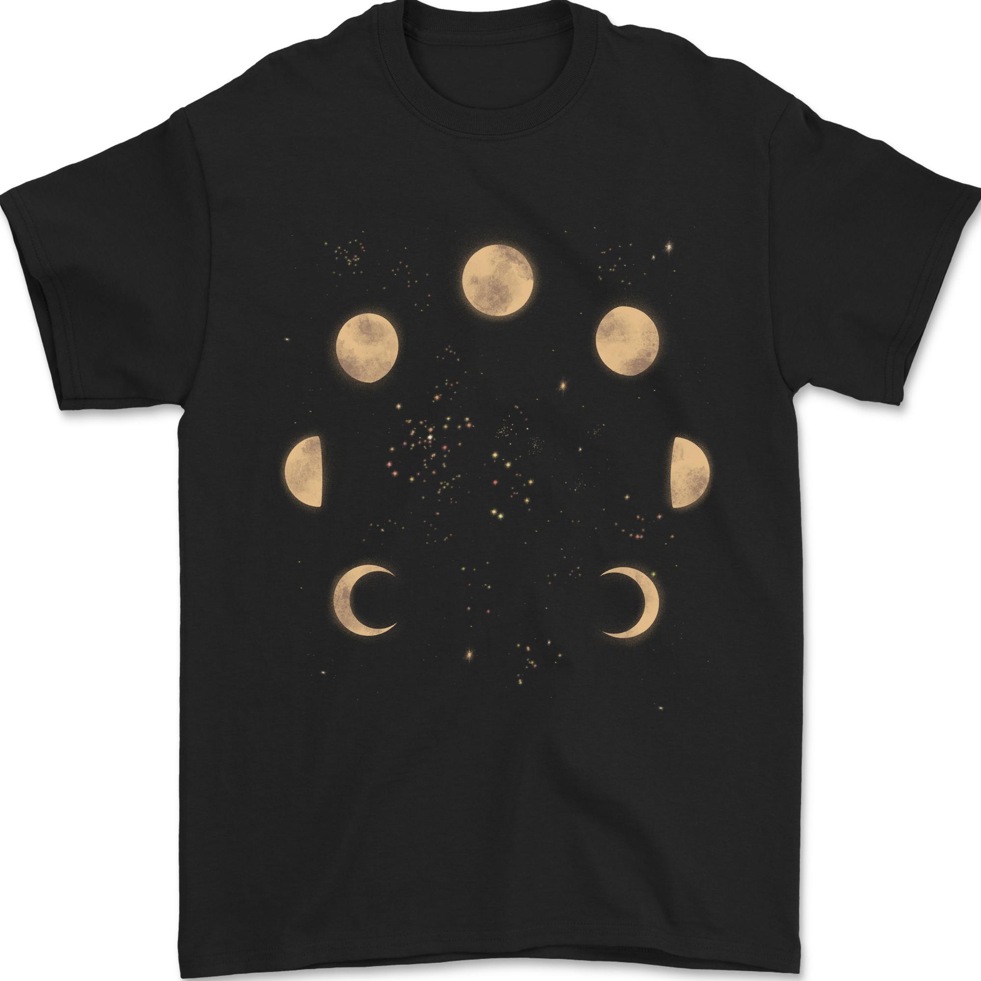 Moon Phases Eclipse Full Moon Supermoon Unisexs TShirt 100 Cotton S